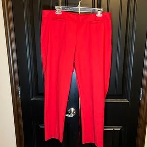 WHBM Red Ankle Trouser